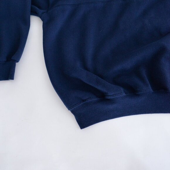 Vintage Dodger Navy Yellow Embroidered Chrysler Built In Turtleneck Sweater L - Picture 7 of 10